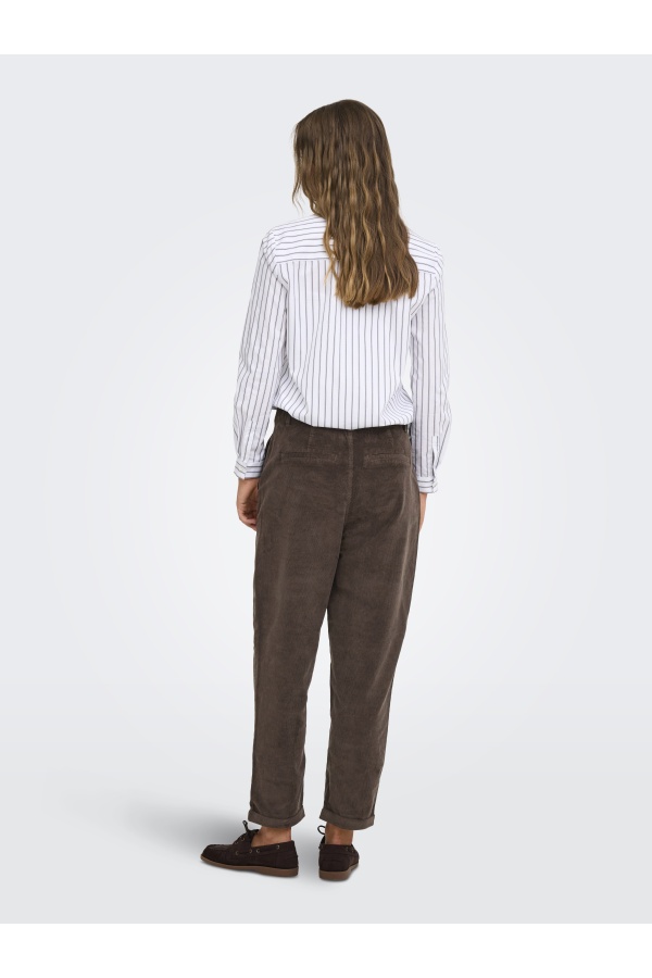 Pantalon velours Chocolate Brown ONLFLORA Longueur 32 ONLY - 1 | ABAIXO 2